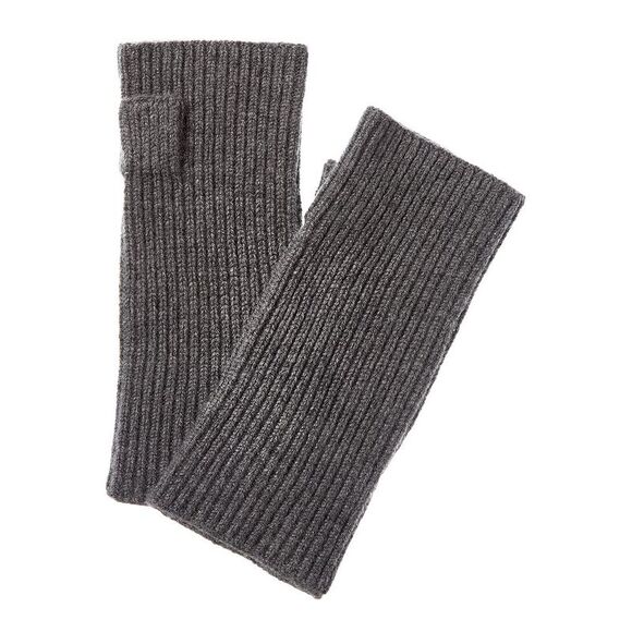 Vince Accessories - Vince Rib Knit Wool & Cashmere-Blend Hand Warmer, Grey